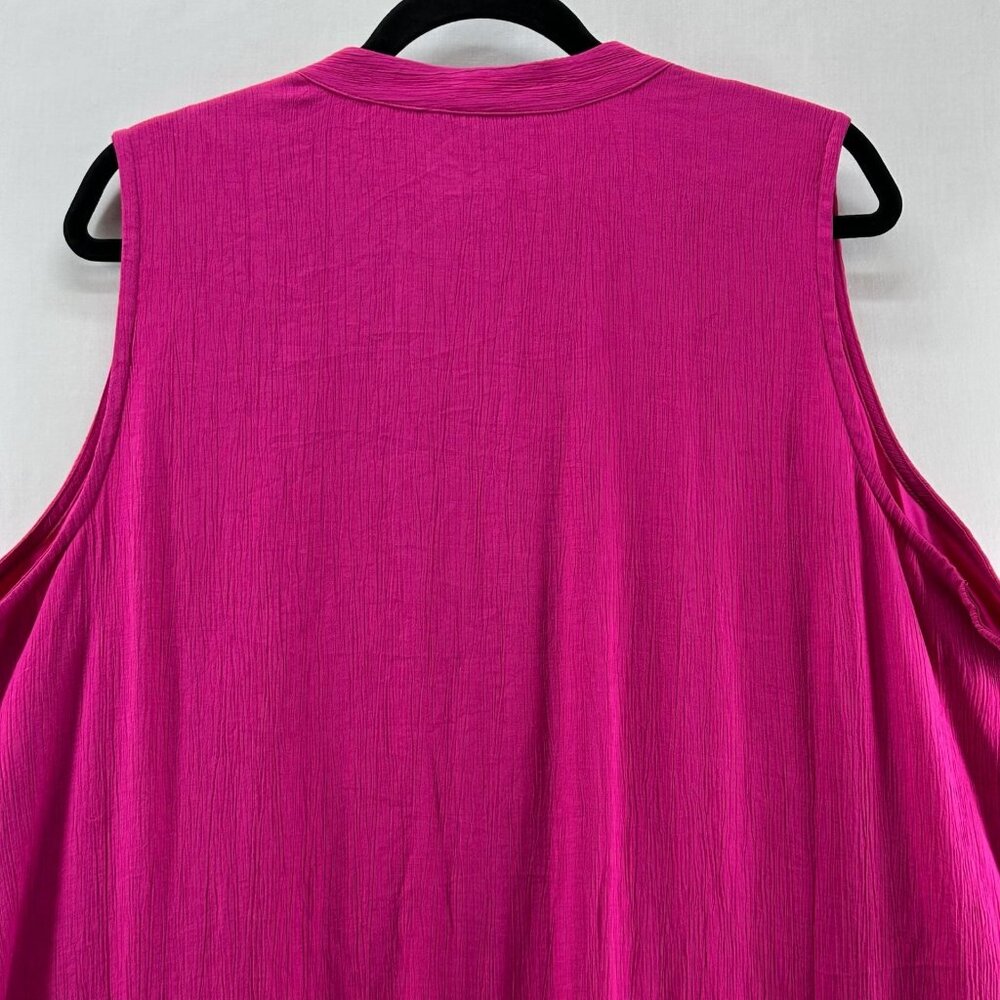 Nine West Button Front Ruffle Hem Mini Dress Size… - image 7